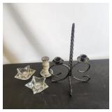 Assorted candlestick holders
