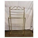 Large Brass Colored Plant Stand