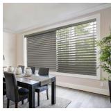 Driftwood Gray Cordless Premium Faux Wood blinds