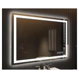 Rectangular Frameless LED Light Anti-Fog Wall