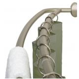 Adjustable Curved Double Shower Curtain