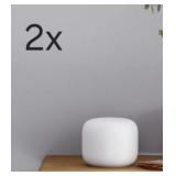 1 LOT: (2) Google Nest H2D Mesh Wi-Fi Router,