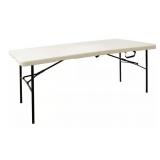 6 ft. Earth Tan Folding Resin Table by HDX ***HAS