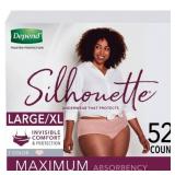 Depend Silhouette Incontinence Underwear 52ct