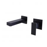 Matte Black Wall Mounted Bathroom Faucet