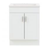 25x19x33 in. Freestanding Bath Vanity  White.