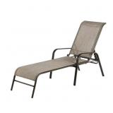 Sling Outdoor Patio Chaise Lounge - Riverbed Taupe