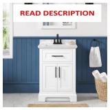 Doveton 24 in. White Bath Top