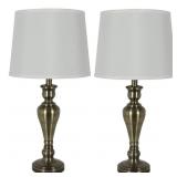 Marie Steel Touch Table Lamps  Set of 2.