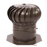 12 in. Weathered Wood Steel Roof Turbine