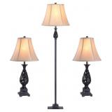 Prescott Lamp Sets  TABLE LAMPS 27" H  13" D