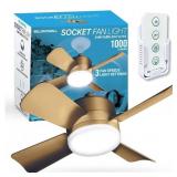 15.7 in. Indoor LED Ceiling Fan w/ Remote