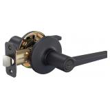 Amazon Basics Door Lever with Lock  Black