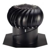 12 in. Black Aluminum Wind Turbine