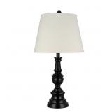 27 in. Black Table Lamp **HAS DENT IN SHADE**