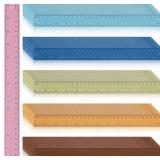 180 Pcs 12 Inch Clear Plastic Rulers Bulk