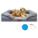 Small Orthopedic Dog Beds  30 x 22 x 6  Gray