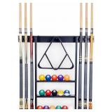 6 cues Iszy Billiards Pool Cue Rack - Holds 6 Cues