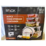 60 piece food storage containers