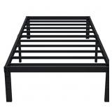 Twin EMODA 14-Inch Twin Bed Frame  Metal  Black