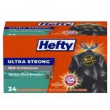 Hefty Ultra Strong Trash Bags 30 Gal  34ct