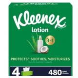 Kleenex Lotion 3-Ply Facial Tissue - 4pk/480ct