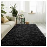 4 x 6 Feet LOCHAS Ultra Soft 4x6 Feet Black Area R