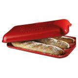 15.4 x 9.4" Emile Henry Baguette Baker | Burgundy