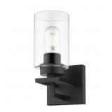 Tribeca 4.5 in. 1-Light Black Bath Vanity Light