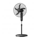 18 in. Oscillating Stand Fan Black  3 Speed