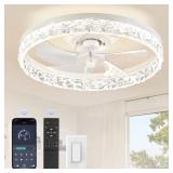 20 in. Smart LED Ceiling Fan with Remote