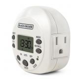 BLACK+DECKER 15A 125V Indoor Timer 1-Outlet