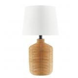 19.75 in. Natural Rattan 1-Light Table Lamp