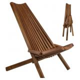 CleverMade Tamarack Folding Wooden Chair**DAMAGED