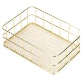 Small Gold Grid Storage Tray Net Basket (S)