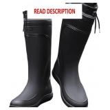 Rain Boots Men Waterproof Knee High PVC