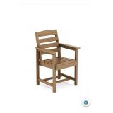 Serwall HDPE Dining Chair - BROWN