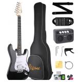 ZJW Electric Guitar Kit, 39 Inch, Black