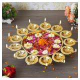 1 Lot of (15) Diya Shape Decorative Urli Bowl, 14