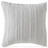 18 x 18-Inch VCNY Home 18"x18" Cable Knit Pillow,