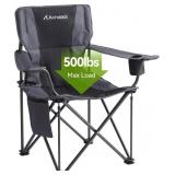 1PC Oversize Camping Chairs (Black-3, 1PC)