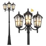 $160 VIANIS 3-Head Outdoor Lamp Post Light