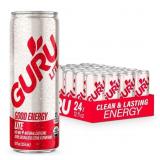 GURU Lite Organic Energy Drinks, 12oz, 24-Pack