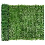 Artificial Faux Ivy Hedge Privacy Fence 39x118