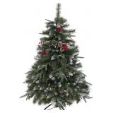 4ft Christmas Tree Prelit | 272 PVC PE Pine Needle