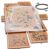 PlayVibe 1500 Pc Puzzle Board w/ Drawers