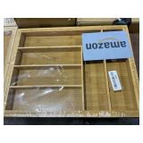 Bamboo wooden drawer organizer