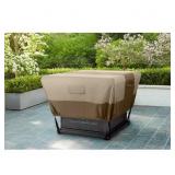 Hampton Bay Beige Fire Pit Cover 35.25x35.25