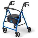 Medline Steel Rollator Walker, 6 Wheels