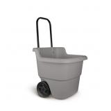 2 cu. Ft. Portable Resin Gray Lawn Cart